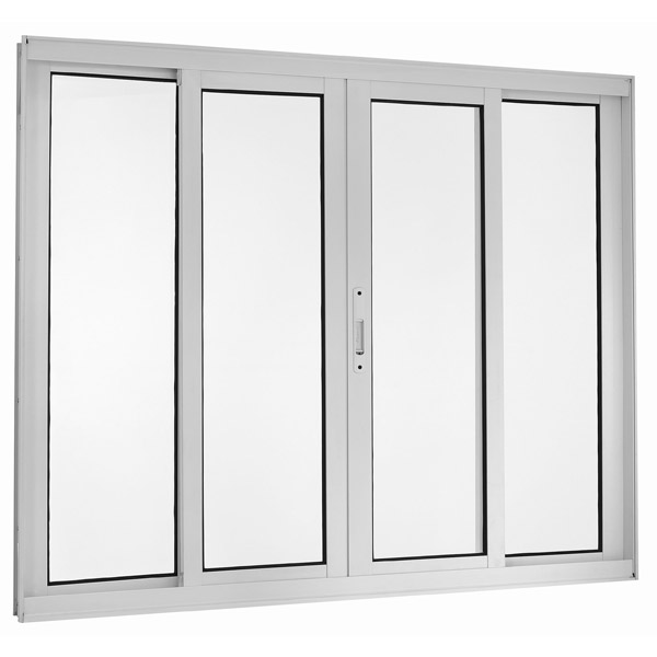 Janela 4 folhas de correr - Branco